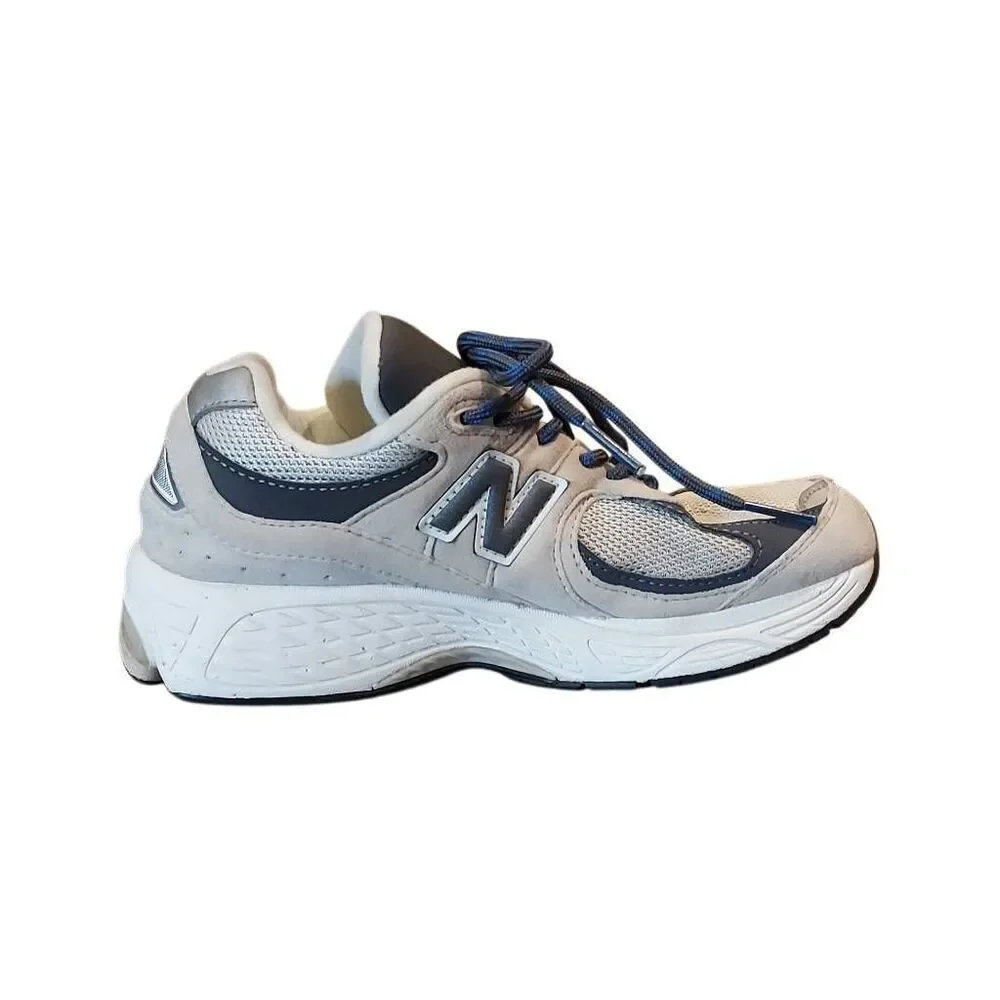 New Balance 990v5 Made in USA Running Shoes - Size 4 Adult - Gray Navy - Pre-Own